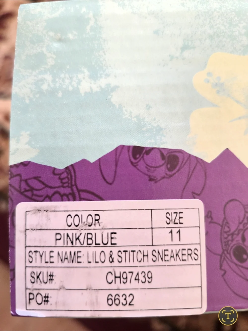 Disney Pink & Light Blue Stitch & Angel Kids Light Up Sneakers